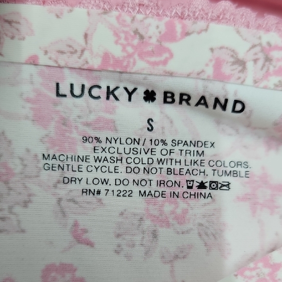 Lucky Brand Woman Floral Hipsters Set - Pink and Black - Picture 10 of 10